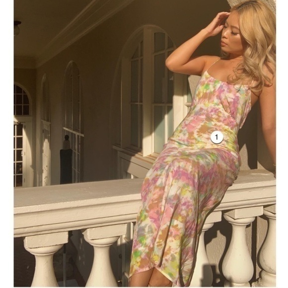 Anthropologie multi color dyed midi dress - Picture 4 of 14